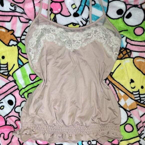 Costa-del-mar Women's Tan and Cream Vest Tank Top - Picture 1 of 8